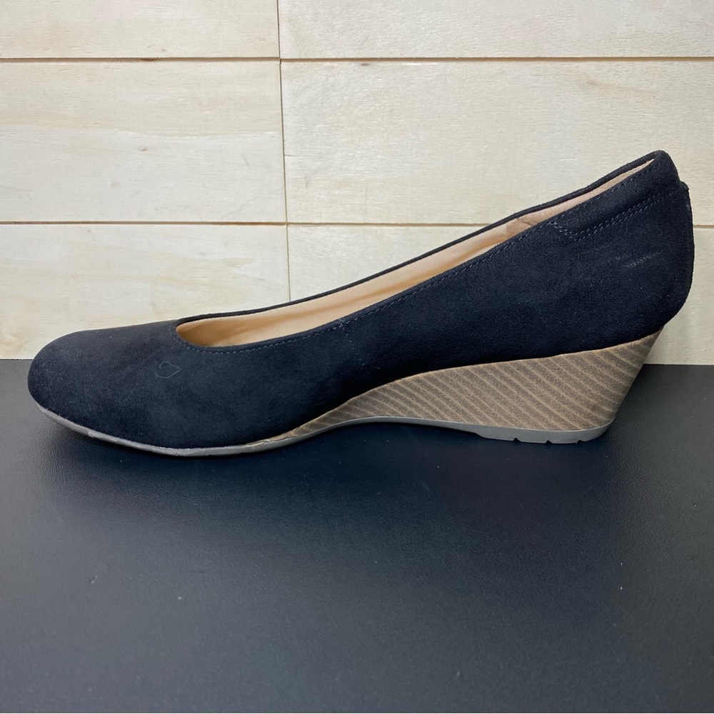 Dr Scholls Be Flex Slip-On Wedge Black Women's Size 8.5 Shoes M - Picture 2 of 10